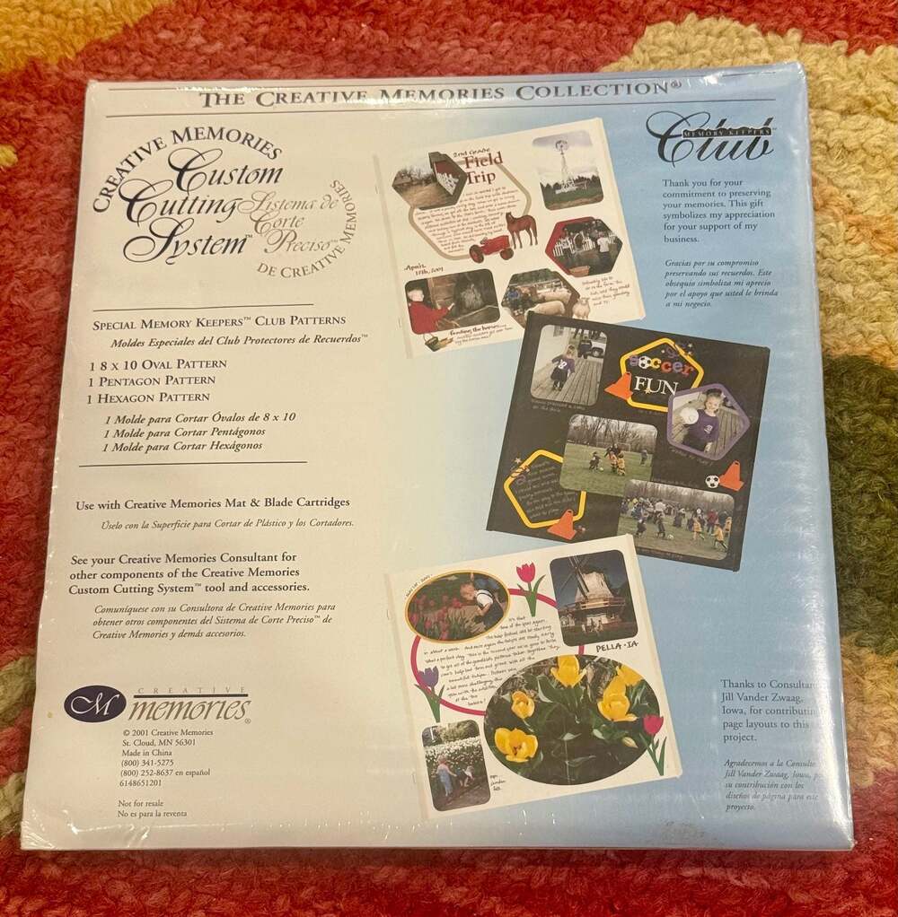 Creative Memories Custom Cutting: 8x10 Oval, Pentagon, Hexagon